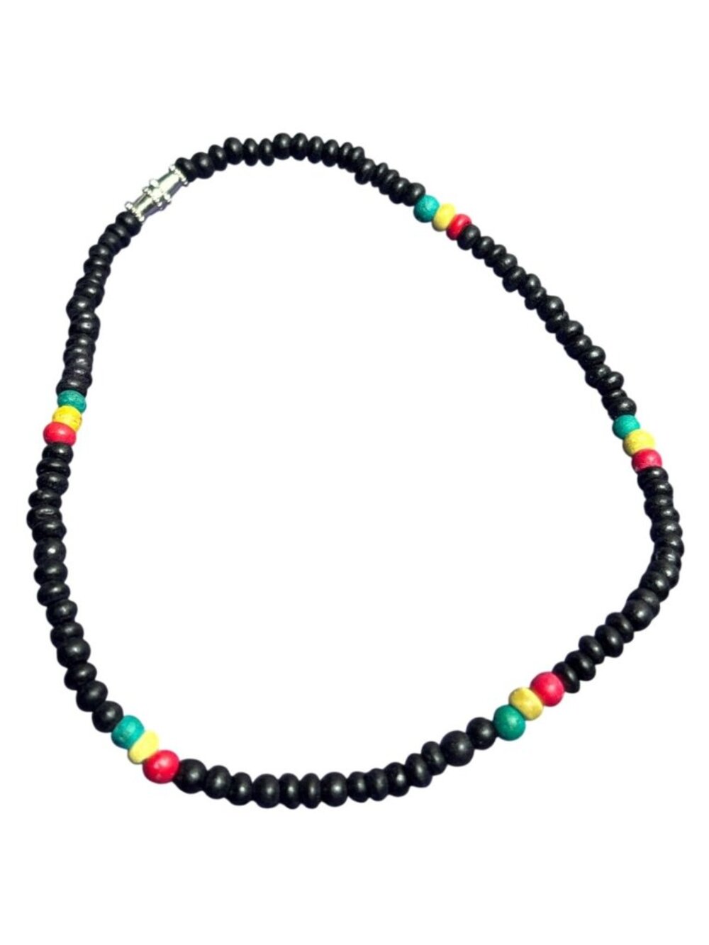 Rasta Bead Bracelet 9.5 Inches